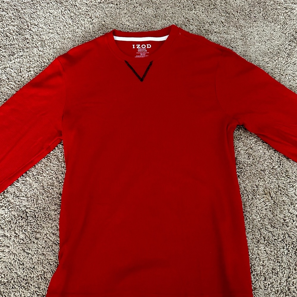 Red Izod Long sleeve